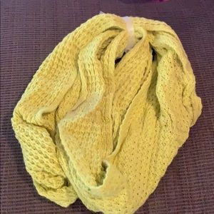 Neon yellow infinity scarf